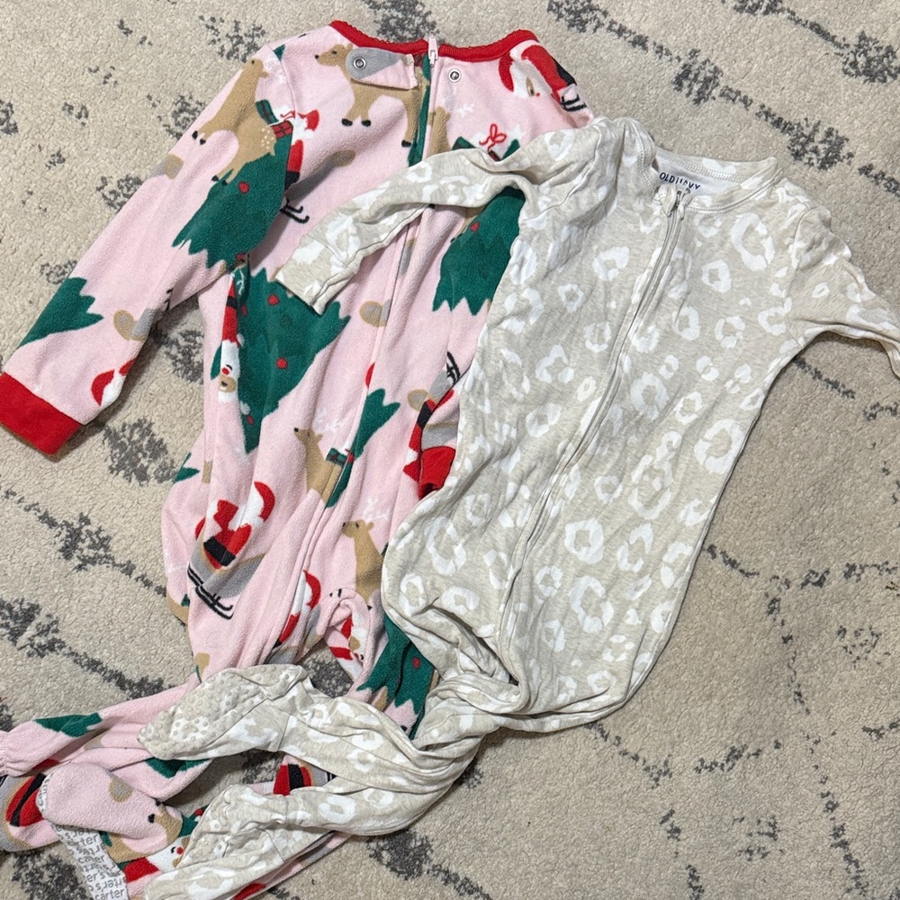 Carter's Festive Pink and Cream Kids Pajama Set